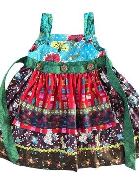 Matilda Jane paint by numbers Dress Size 4 with apron